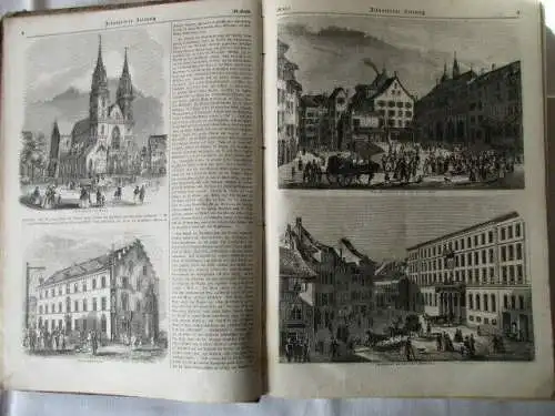 Illustrierte Zeitung Leipzig 3. Band Juli bis Dezember 1844 J.J. Weber  RARITÄT