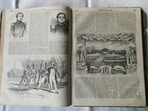 Illustrierte Zeitung Leipzig 3. Band Juli bis Dezember 1844 J.J. Weber  RARITÄT