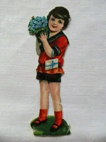 wunderschöne alte Kinder Oblate Scraps ca. 12 cm 