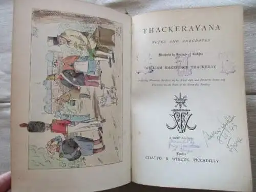 Thackerayana  Notes and Anecdotes W. Thackeray Prachtausgabe um 1880