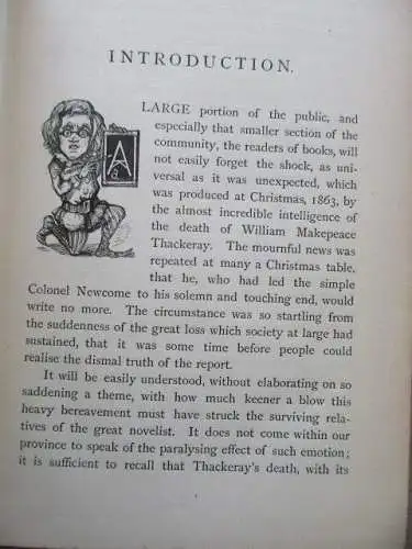 Thackerayana  Notes and Anecdotes W. Thackeray Prachtausgabe um 1880