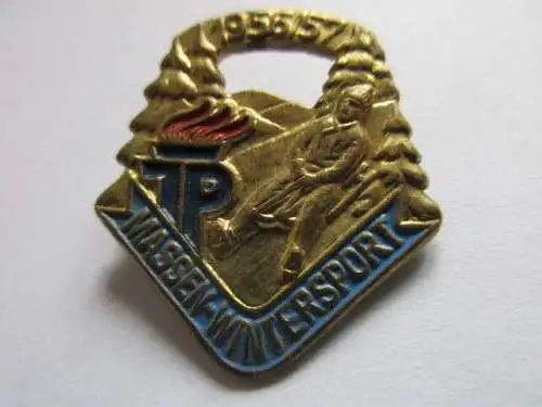 DDR Abzeichen Pioniere Massensportabzeichen Winter 1956 / 57