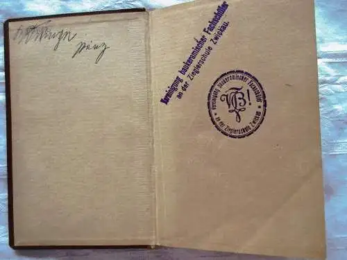Kommersbuch Studentenliederbuch Studentika Stempel Zieglerschule Zwickau 1897