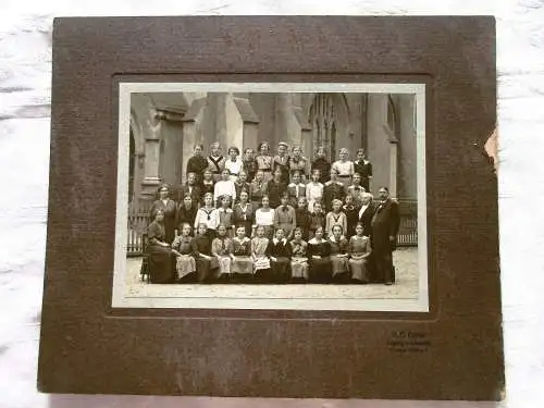 altes Foto Leipzig ? Schulklasse um 1910 Fotograf Gäbler Leipzig Schönefeld (2)
