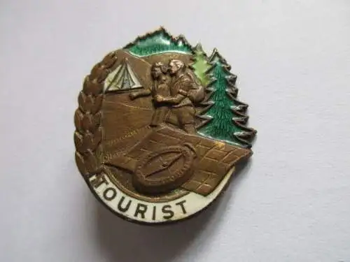 DDR Abzeichen Touristenabzeichen Tourist 1956-57 mit Nummer