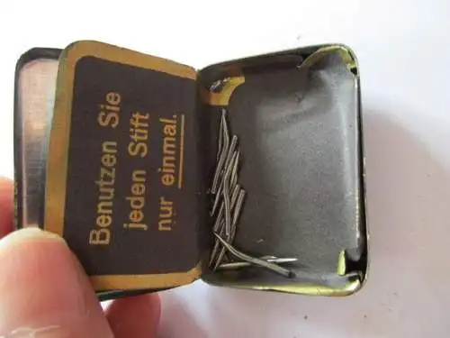 seltene alte Grammophonnadeln 200 FAMA Nadeldose