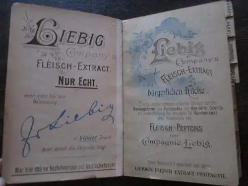 seltenes Liebig Company`s Fleisch Extract in der bürgerlichen Küche um 1900