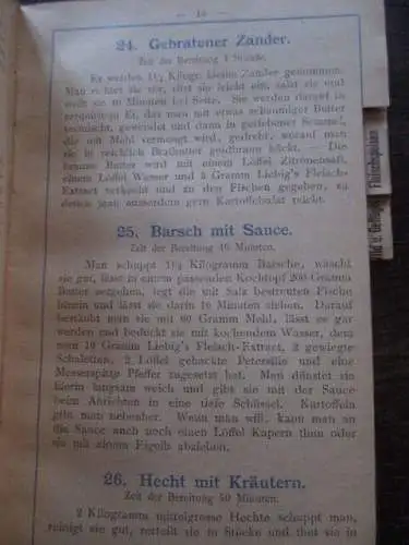 seltenes Liebig Company`s Fleisch Extract in der bürgerlichen Küche um 1900