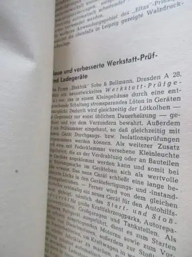 alter Katalog technische Messe Leipzig 1951 Neuentwicklungen und Verbesserungen