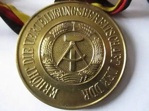 DDR Medaille GST Bezirksmeisterschaft  Leipzig  Gold