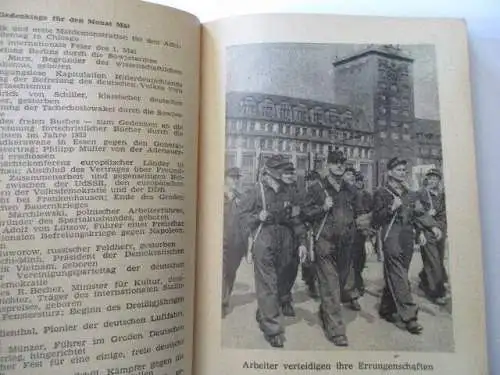NVA  KVP Taschenkalender der Kasernierten Volkspolizei 1956