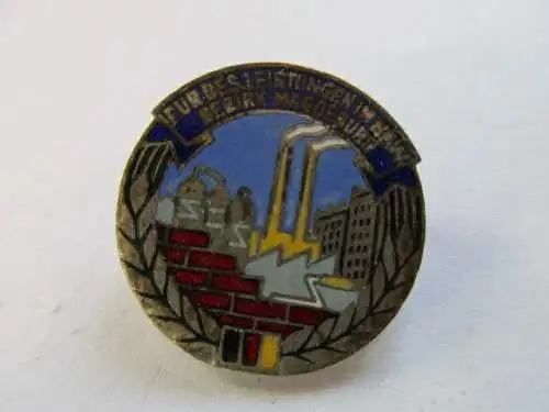 DDR Abzeichen Magdeburg Aufbaunadel Silber