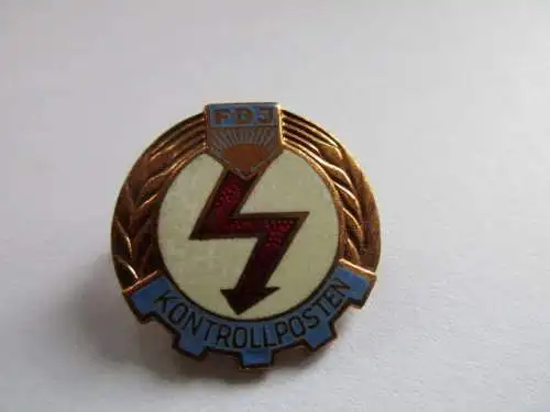 DDR FDJ  Kontrollposten der FDJ  Bronze 1973-