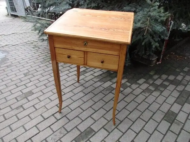 Stehpult Schreibtisch Biedermeier  um 1870 Weichholz mit Schubladen 0