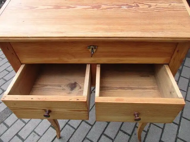 Stehpult Schreibtisch Biedermeier  um 1870 Weichholz mit Schubladen 2