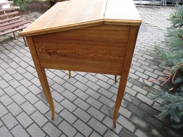 Stehpult Schreibtisch Biedermeier  um 1870 Weichholz mit Schubladen 3