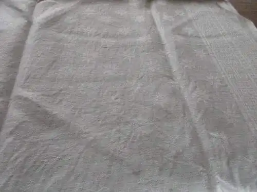 altes Leinen Damast Geschirrtuch um 1920  ( 71 )