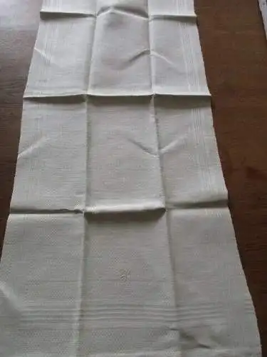 altes Leinen Damast Geschirrtuch um 1920  ( 92 )