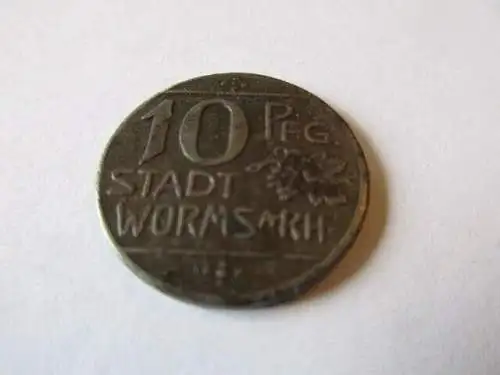 Stadt Worms Notgeld 10 Pfennig 1918