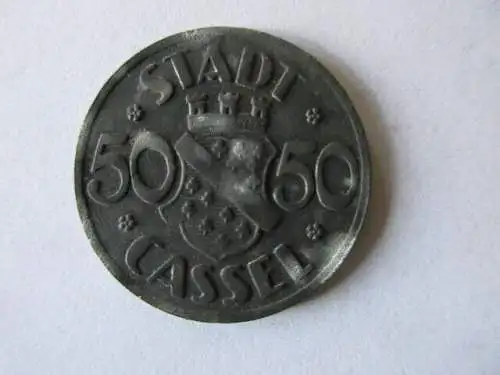 Stadt Cassel Kassel Notgeld 50 Pfennig 1920