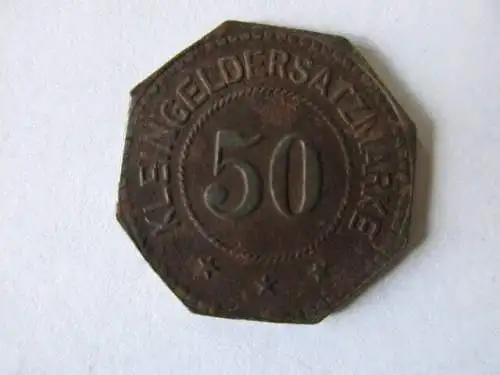 Stadt Torgau Kleingeldersatzmarke 50 Pfennig 1917