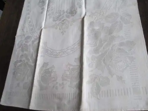 1 altes Leinen Damast Geschirrtuch Jugendstil (107) 