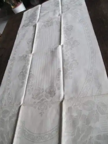 1 altes Leinen Damast Geschirrtuch Jugendstil (107) 