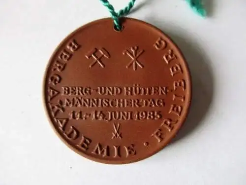 DDR Medaille Freiberger Bergbauakademie Hütten männischer Tag 11.-14 Juni 1985