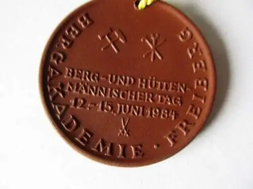 DDR Medaille Freiberger Bergbauakademie Hütten männischer Tag 12.-15 Juni 1984