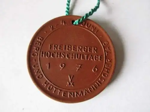 DDR Medaille Freiberger Hochschultage 1976 Hütten männischer Tag 2.-4. Juni 1976