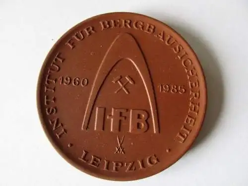 DDR Medaille IbF Institut für Bergbausicherheit Leipzig 1960-1985