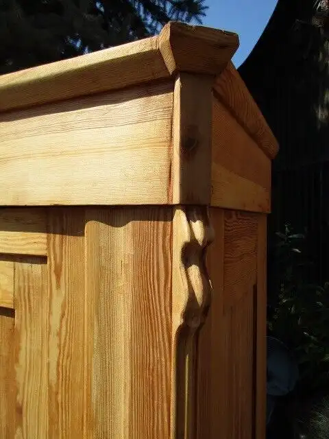 Kleiderschrank  Schrank  Louis Philippe um 1860 Weichholz 5