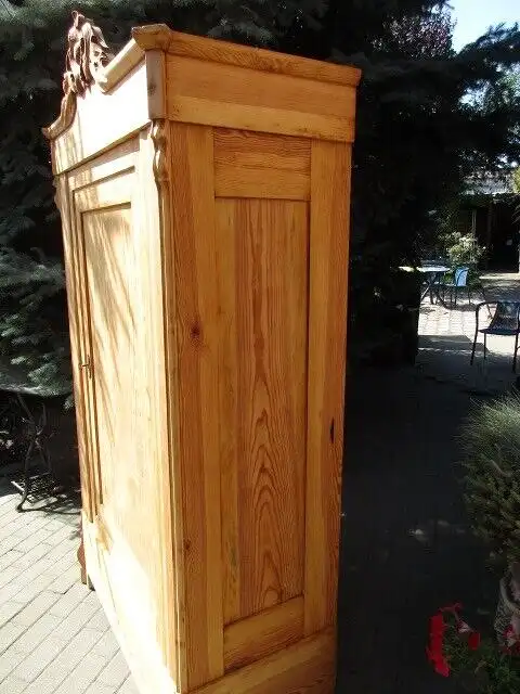 Kleiderschrank  Schrank  Louis Philippe um 1860 Weichholz 6