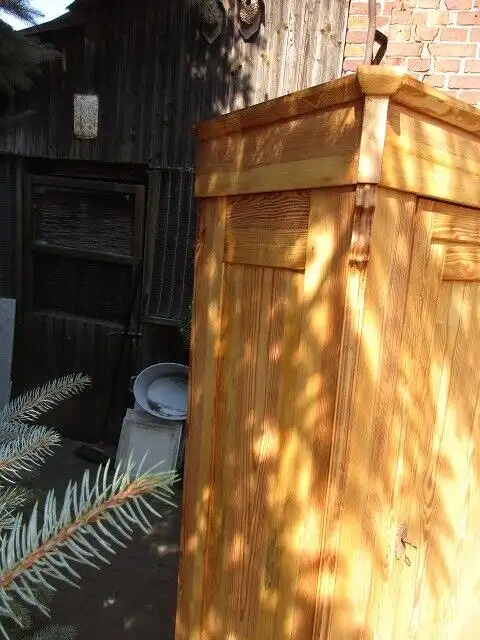 Kleiderschrank  Schrank  Louis Philippe um 1860 Weichholz 7