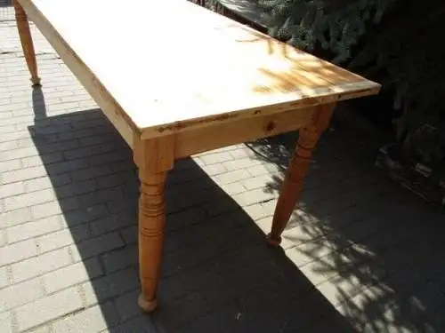 alter Tisch Esstisch Jugendstil Weichholz um 1900  231 cm lang