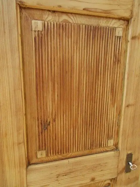 Kleiderschrank Dielenschrank Schrank Jugendstil um 1900 Weichholz 3