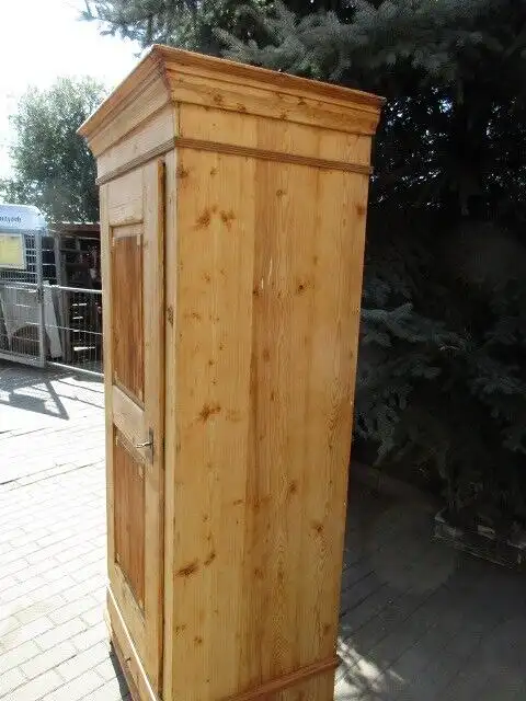 Kleiderschrank Dielenschrank Schrank Jugendstil um 1900 Weichholz 7
