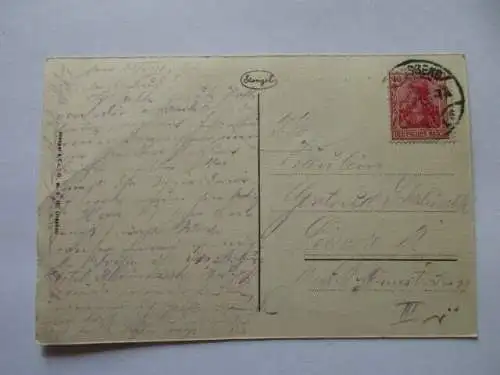 seltene AK Königsberg 1916 Hundegatt u. Lastadie
