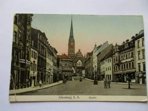 seltene AK Altenburg Markt