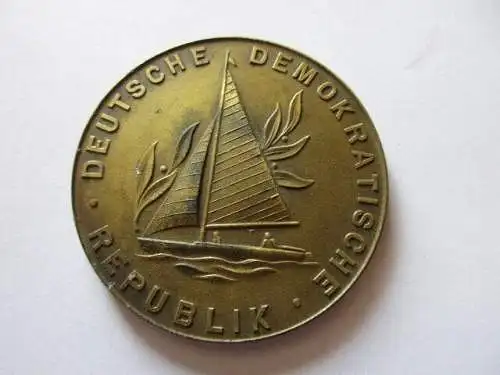 DDR Medaille Leipzig 1958 DSSV Gedächtnis-Regatta Piratenklasse 28.09.1958