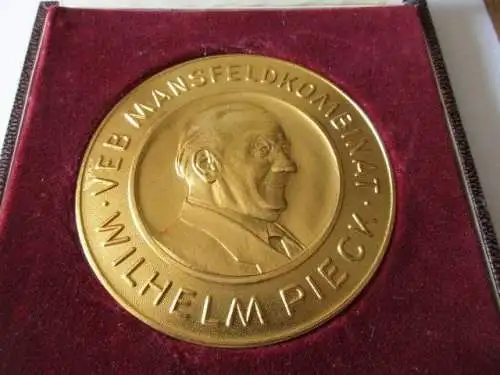 DDR Medaille Mansfeldkombinat 1965 Sieger im soz. Wettbewerb Wilhelm Pieck