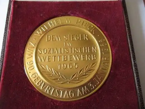 DDR Medaille Mansfeldkombinat 1965 Sieger im soz. Wettbewerb Wilhelm Pieck