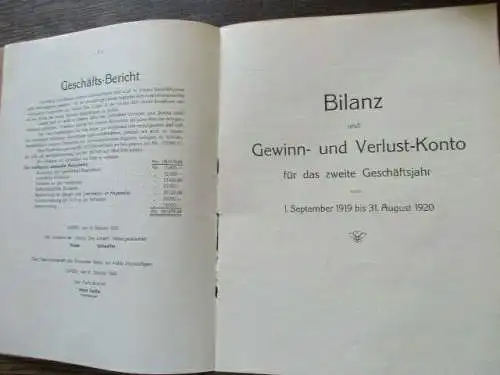 Leipzig Lindenau Geschäftsbericht Variete Drei Linden 1920