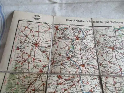Messtischblatt auf Leinen Leipzig - Halle   Nr. 03 