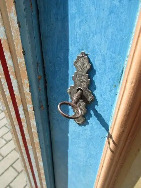 Bauernschrank Landhausschrank  Kleiderschrank  Gründerzeit um 1880 Bemalt  4