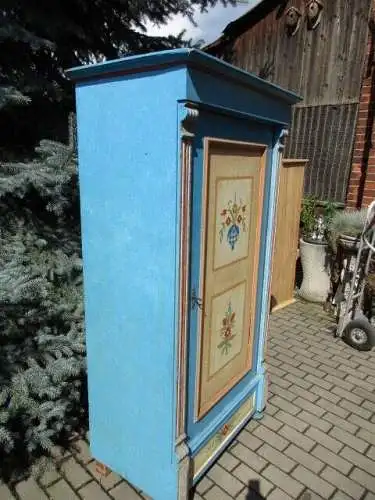 Bauernschrank Landhausschrank  Kleiderschrank  Gründerzeit um 1880 Bemalt 