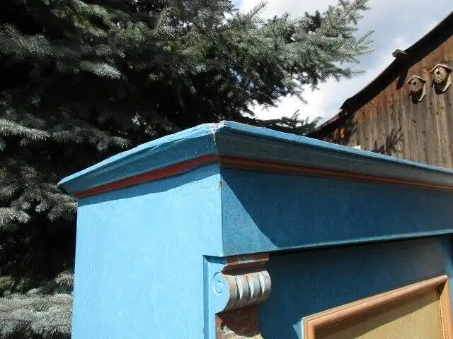 Bauernschrank Landhausschrank  Kleiderschrank  Gründerzeit um 1880 Bemalt  6