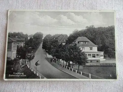 AK Frohburg Sachsen Bahnhofstrasse 1934