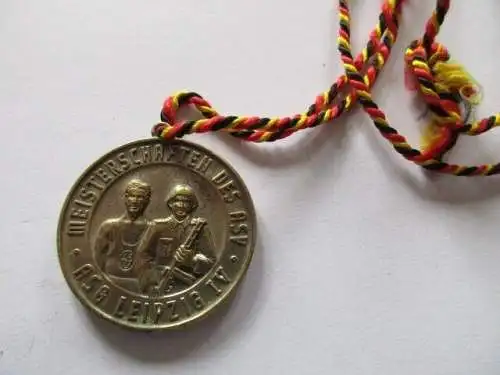 DDR Medaille NVA Meisterschaften des ASV   Leipzig  ASG Leipzig IV