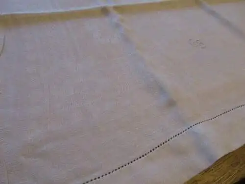 Jugendstil altes Leinen Handtuch Küchentuch Tischläufer ( 45 ) 104 x 52 cm